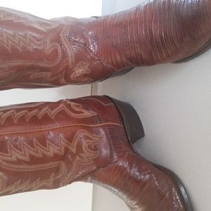 Justin lizard skin boots